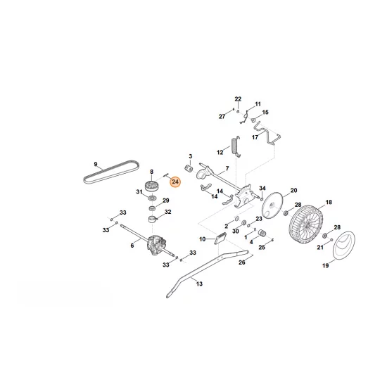 Stihl  Kołek rozprężny 5x36 9380 620 2730